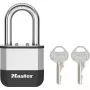 Master Lock Elite 52mm tvirtas žalvarinis spyna su 38mm grūdinto plieno lanku, 5 kaiščių cilindru, skirtingais raktais, 2 raktai