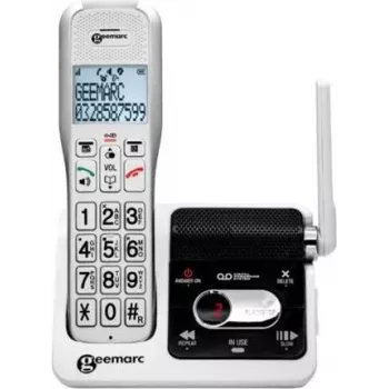 Geemarc AmpliDECT 595 ULE belaidis telefonas su atsakikliu, baltas