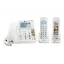 Geemarc Pack SENIOR 295 Laidinio ir belaidžio ryšio telefonas senjorams su atsakikliu, nuotraukų klavišais, belaidžiu rageliu su apšviestu ekranu, baltas