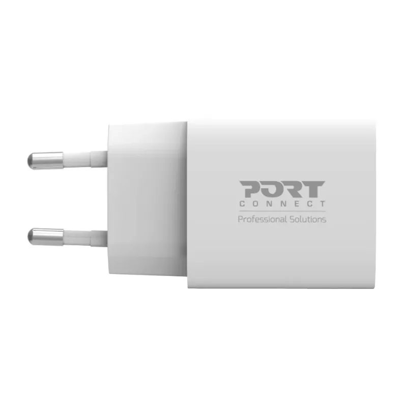 PORT Designs PORT Connect Wall Charger 20W USB-C PD su nešiojimo dėklu balta