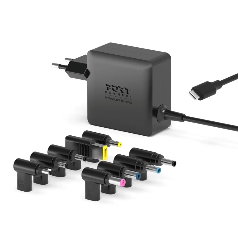 PORT Designs GaN 65W USB-C maitinimo šaltinis - universalus sieninis įkroviklis - EU kištukas - juoda