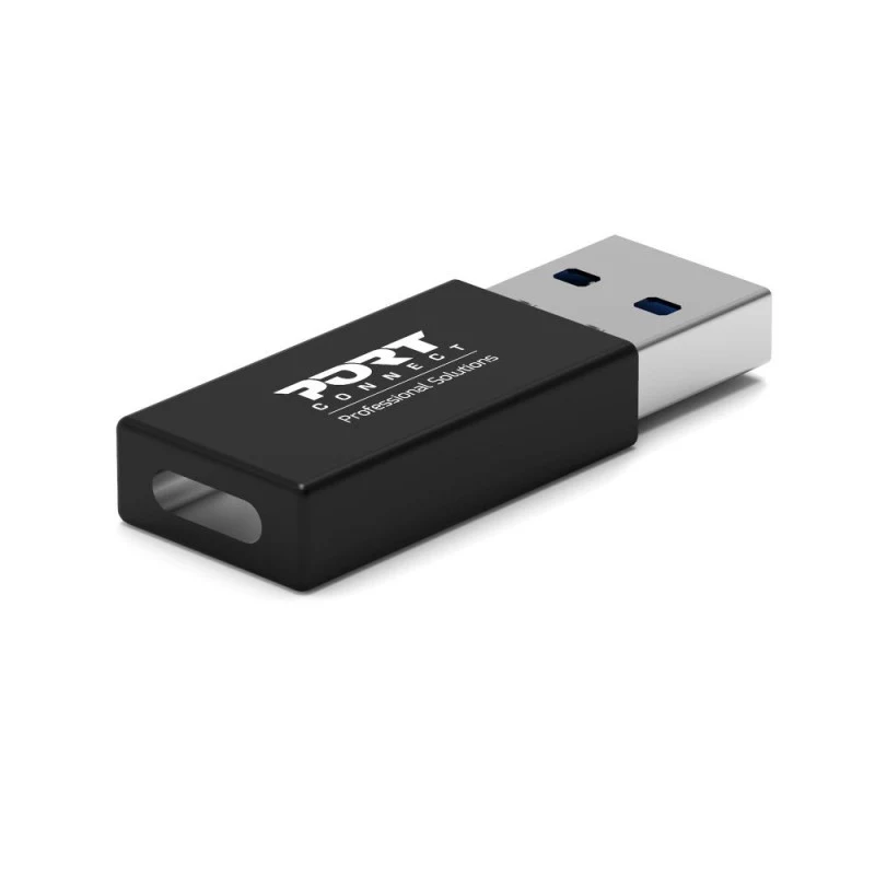 PORT Designs USB-A į USB-C keitiklis - USB 2.0 adapteris - juodas