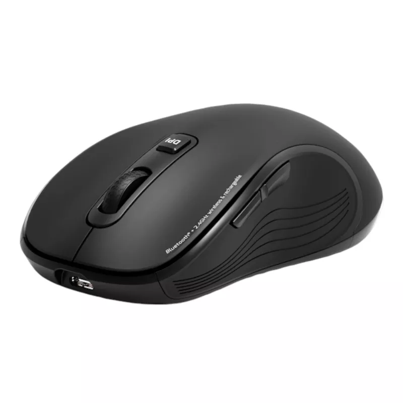 PORT Designs PORT Connect Professional ESSENTIAL Wireless Optical Mouse - 5 mygtukai - 2,4 GHz, Bluetooth - USB imtuvas - Juoda