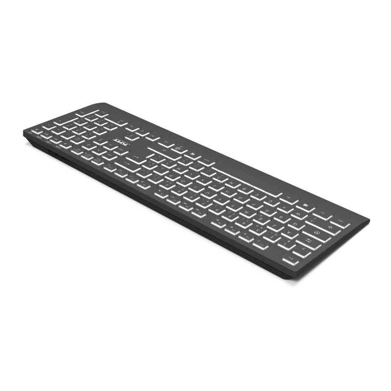 PORT Designs Wireless Rechargeable Illuminated Keyboard - French AZERTY Layout - Black