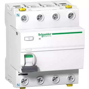 APC Schneider Electric A9Z21463 A tipo liekamosios srovės grandinės pertraukiklis RCCB 4P 63A 30mA 380-415V AC IP20