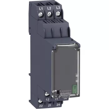 APC Schneider Electric RM22TG20 - Fazės valdymo relė, trifazė, 208-480 V AC, 2 C/O, 8 A, DIN bėgelis