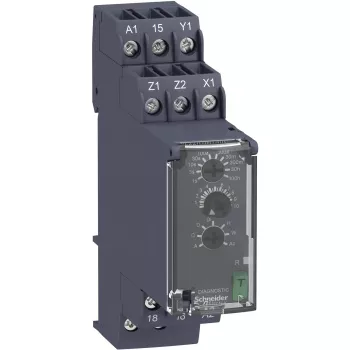 APC RE22R1MYMR Daugiafunkcinė laiko relė, 0,05 s - 300 h, 24-240 V AC/DC, 1 perjungimo kontaktas, 8 A, DIN bėgelis
