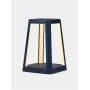 LEXON Lantern LED Portable Lamp with Qi Wireless Charging, Dark Blue LH94DB