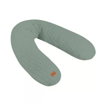 Beaba Big Flopsy nėštumo ir maitinimo pagalvė Fleur de Coton šalavijo žalios spalvos
