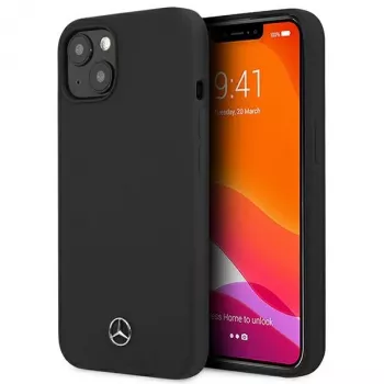 Mercedes-Benz Silicone Line Hard Case, skirtas Apple iPhone 13 mini 5,4 inch - juoda