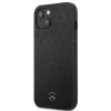 Mercedes-Benz iPhone 13 Mini Hardcase Leather Stars Pattern Black