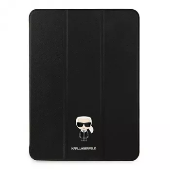 Karl Lagerfeld KLFC11OKMK Book Cover, skirtas iPad Pro 11 colių (2021) – juoda Saffiano Karl Iconic