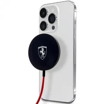 Ferrari FECBMSMENK 15W MagSafe belaidis įkroviklis - juodas