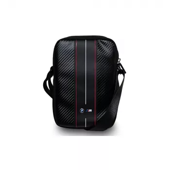BMW M Collection Carbon Red Stripes Tablet Case, skirtas 10 colių planšetiniams kompiuteriams, juoda