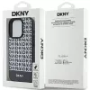 DKNY DKHMP15XPSOSPK Hardcase Leather Printed Pattern Metal Logo MagSafe, skirta iPhone 15 Pro Max 6.7, juoda