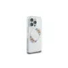 Guess GUHMP16LHFWFCT Hardcase, skirta iPhone 16 Pro 6,3 inch permatomas IML gėlių vainikas MagSafe