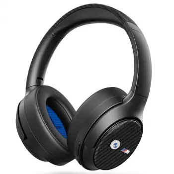 BMW Over-Ear Bluetooth ausinės su ANC, juodos, su metaliniais logotipais