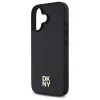 DKNY DKHMP16SPSHRPSK iPhone 16 6.1 Kietas Dėklas Juodas Repeat Pattern Stack Logo MagSafe