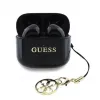 Guess Glossy Effect Printed Classic Logo & Charm TWS Bluetooth Earbuds su įkrovimo dėklu (Juoda)