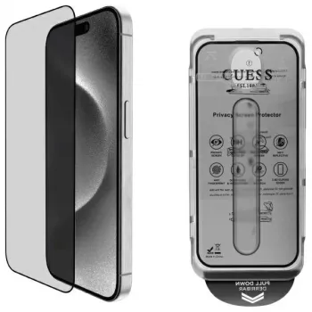 Guess GUTGP16SBOKGCIP iPhone 16 6,1 colio privatumo ekrano apsauga 2.5D Outline - Grūdintas stiklas