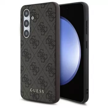 Guess 4G Metal Gold Logo Back Cover, skirtas Samsung Galaxy S24 FE, ruda