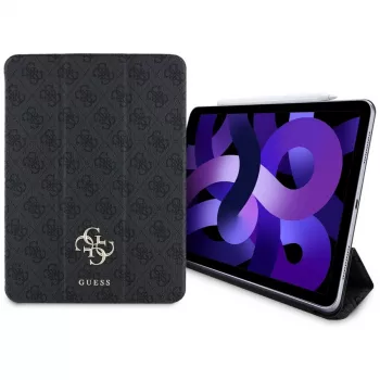 Guess GUFC11RM24PS4SGK iPad Air 11 colių (2024/2025) Magnetinis aplanko dėklas - Juodas su dideliu logotipu