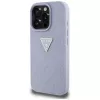Guess Hot Stamp 4G Pattern Triangle Metal Logo Case, skirtas iPhone 16 Pro Max (violetinė)