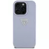 Guess Hot Stamp 4G Pattern Triangle Metal Logo Case, skirtas iPhone 16 Pro Max (violetinė)