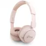 Guess Metal Logo Script belaidės Bluetooth 5.3 ausinės ant ausų (rožinės)