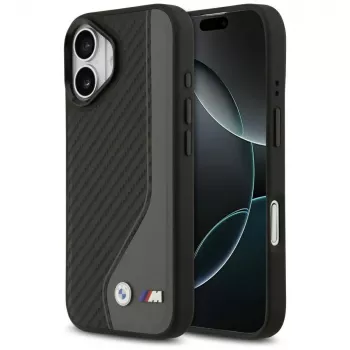 BMW M Carbon Logo MagSafe dėklas, skirtas iPhone 17, antracito spalvos