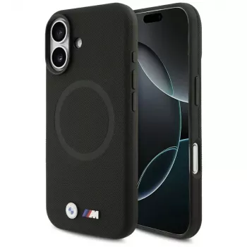 BMW M Series Metal Logo MagSafe Case for Apple iPhone 17, Black