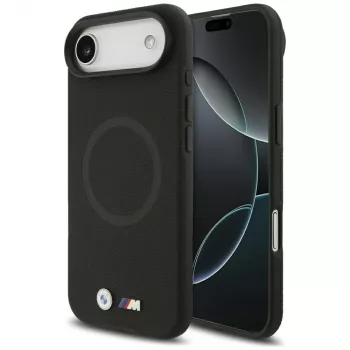 BMW M FW Metal Logo MagSafe dėklas, skirtas Apple iPhone Air, juodas