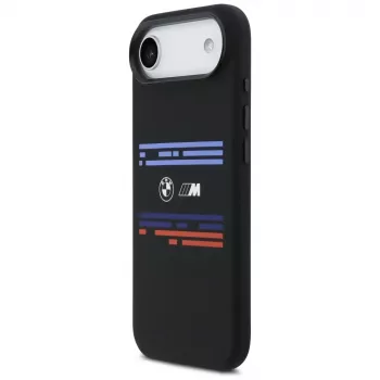 BMW M Silikoninis Horizontalios Linijos MagSafe Dėklas, skirtas iPhone Air, Juodas