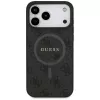Guess 4G Ring Classic Logo MagSafe Dėklas, skirtas iPhone 17 Pro Max (Juodas)