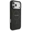 Guess 4G Ring Classic Logo MagSafe Dėklas, skirtas iPhone 17 Pro Max (Juodas)
