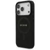 Guess Saffiano Classic Logo MagSafe Case for iPhone 17 Pro, Black