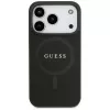 Guess Saffiano Classic Logo MagSafe Case for iPhone 17 Pro, Black