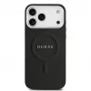 Guess Classic Logo MagSafe dėklas, skirtas iPhone 17 Pro Max, juodas
