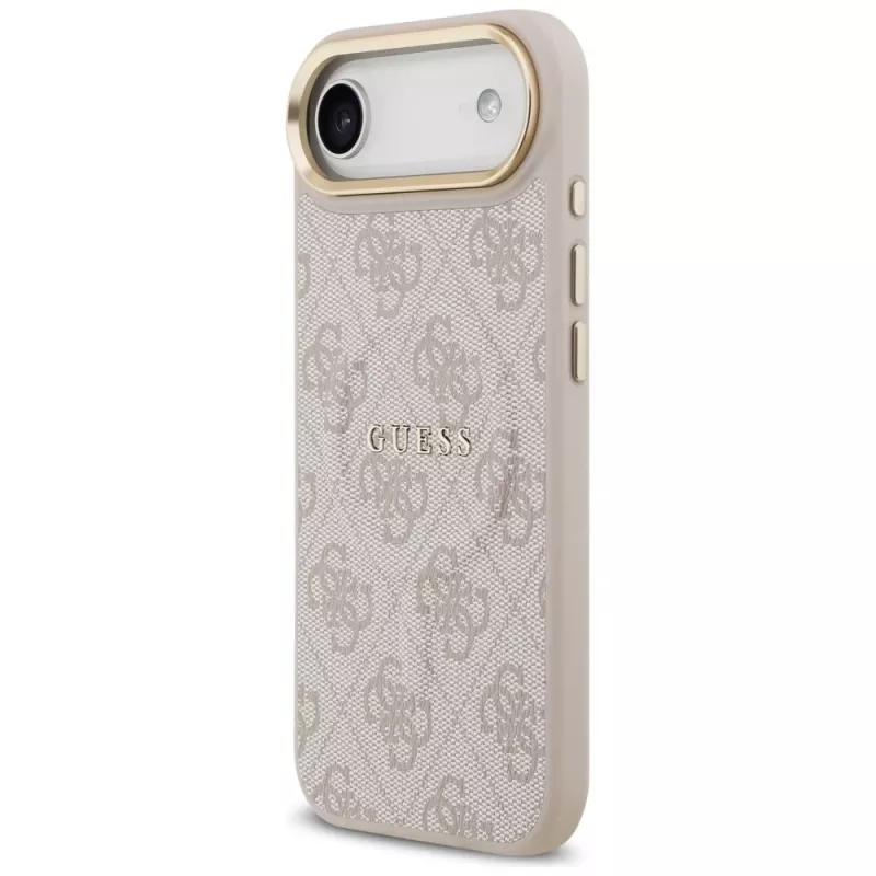 Guess 4G PU Classic Logo MagSafe dėklas, skirtas iPhone Air, rožinis