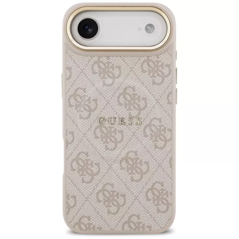 Guess 4G PU Classic Logo MagSafe dėklas, skirtas iPhone Air, rožinis