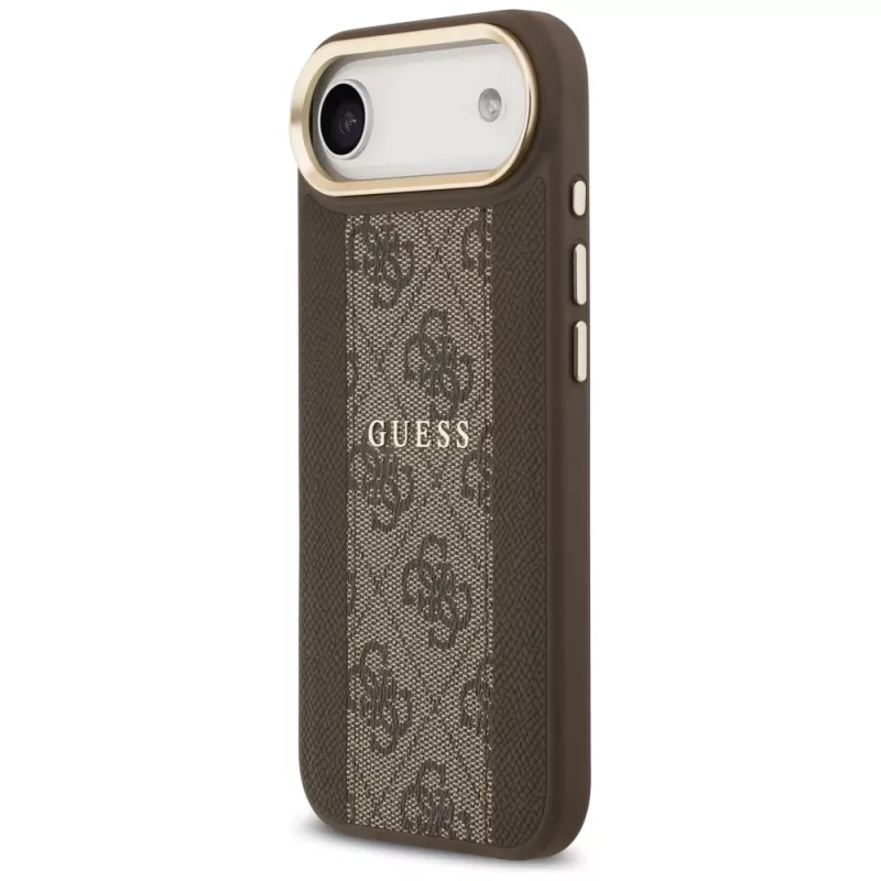 Guess 4G Stripe MagSafe dėklas, skirtas iPhone Air, rudas