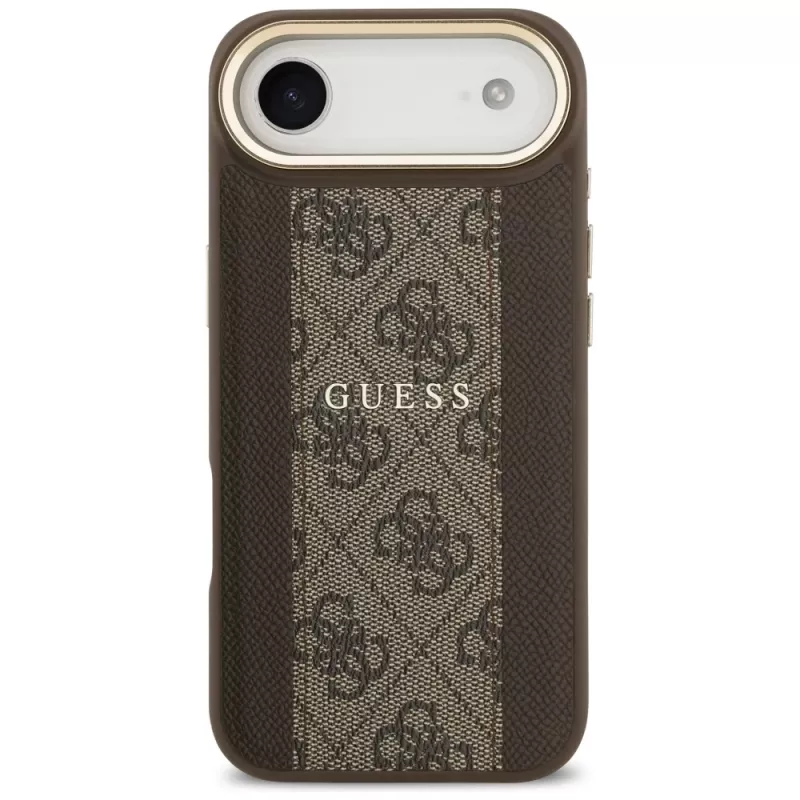 Guess 4G Stripe MagSafe dėklas, skirtas iPhone Air, rudas