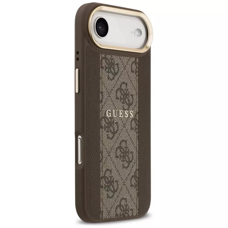 Guess 4G Stripe MagSafe dėklas, skirtas iPhone Air, rudas