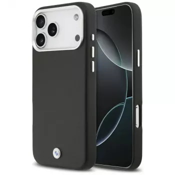 BMW Sign Full Wrapped Metal MagSafe Case, skirtas iPhone 17 Pro Max, juodos spalvos