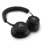 Guess Bluetooth ausinės su ENC Saffiano Triangle Logo juodos