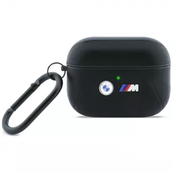 BMW lenktos linijos dėklas AirPods Pro 3, juodas