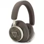 Guess 4G Triangle Logo Wireless Bluetooth 5.4 On-Ear Headphones with ENC - Brown