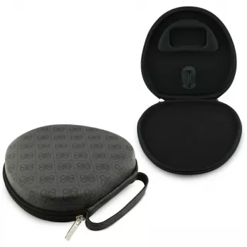 Guess Carry Box juodas apsauginis dėklas TWS ausinukams