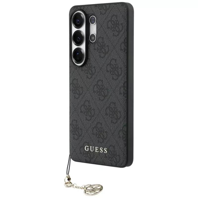 Guess 4G Classic Logo Charm MagSafe dėklas, skirtas Samsung Galaxy S26 Ultra (juodas)