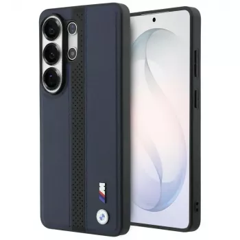 BMW Perforated Stripe Logo MagSafe Case, skirtas Samsung Galaxy S26 Ultra - tamsiai mėlyna